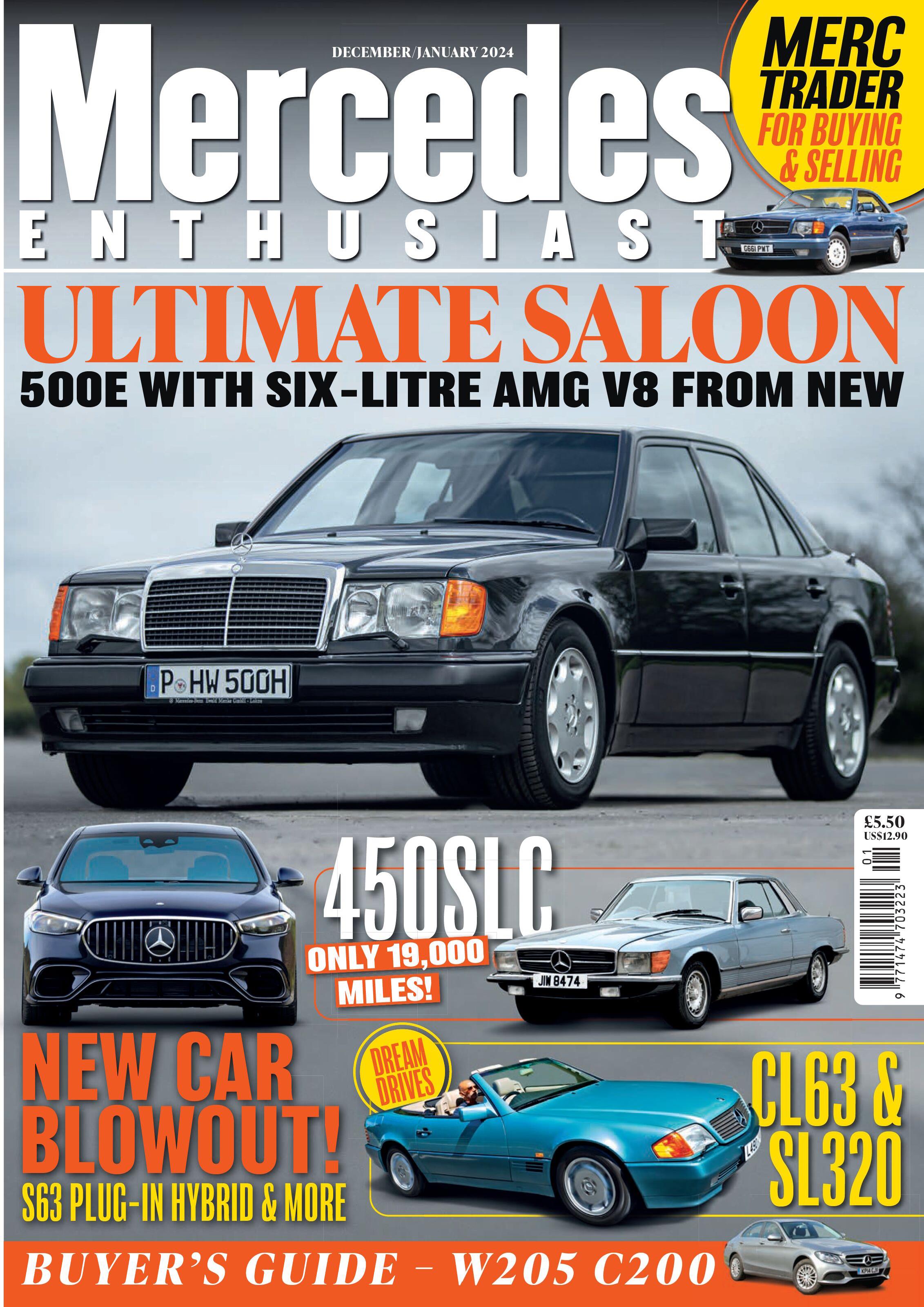 Журнал Mercedes enthusiast. December 2023-January 2024